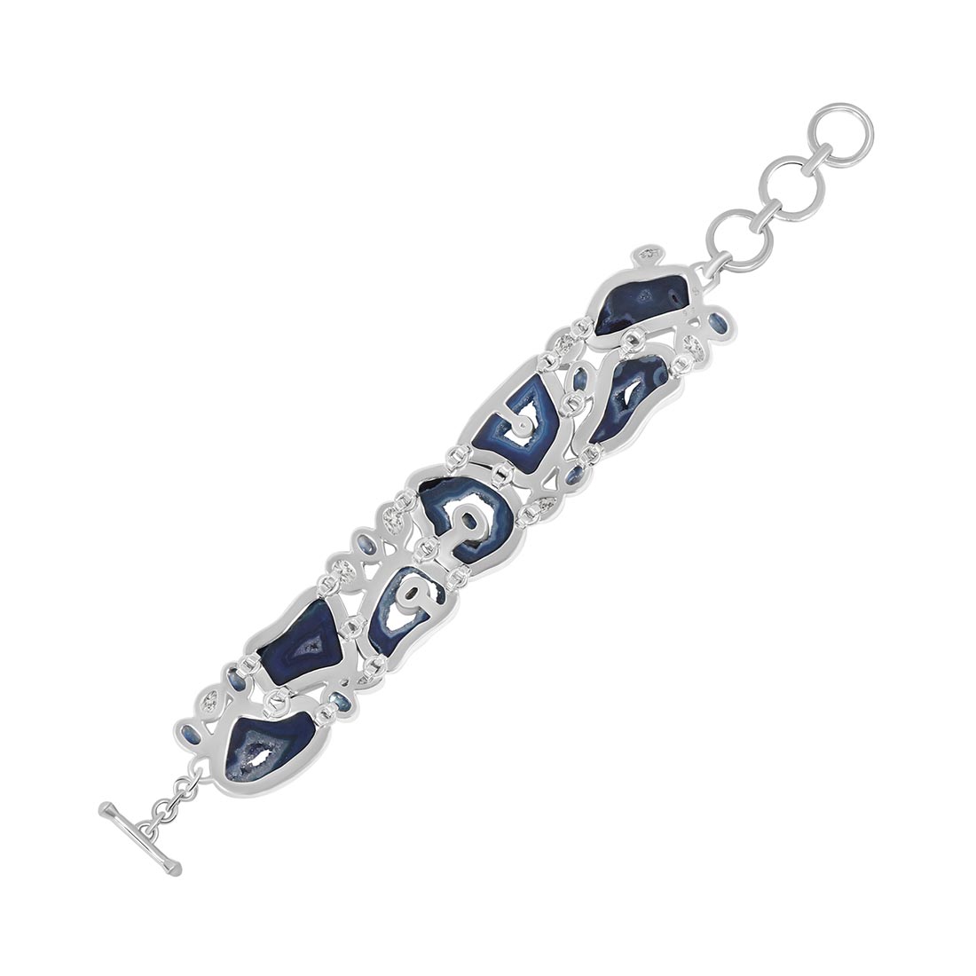 Agate (Blue) Bracelet-(ABU-B-1)