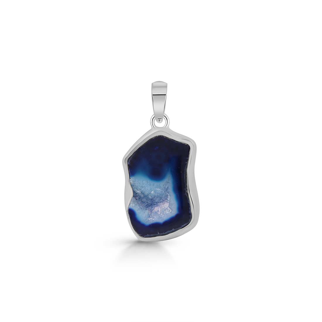 Agate (Blue) Pendant-(ABU-P-1.)