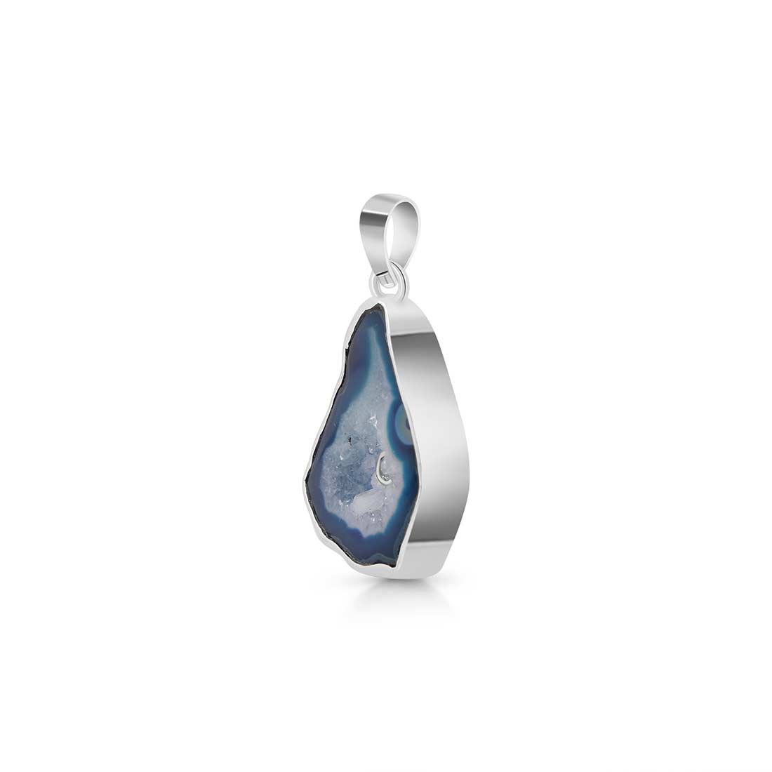 Agate (Blue) Pendant-(ABU-P-10.)