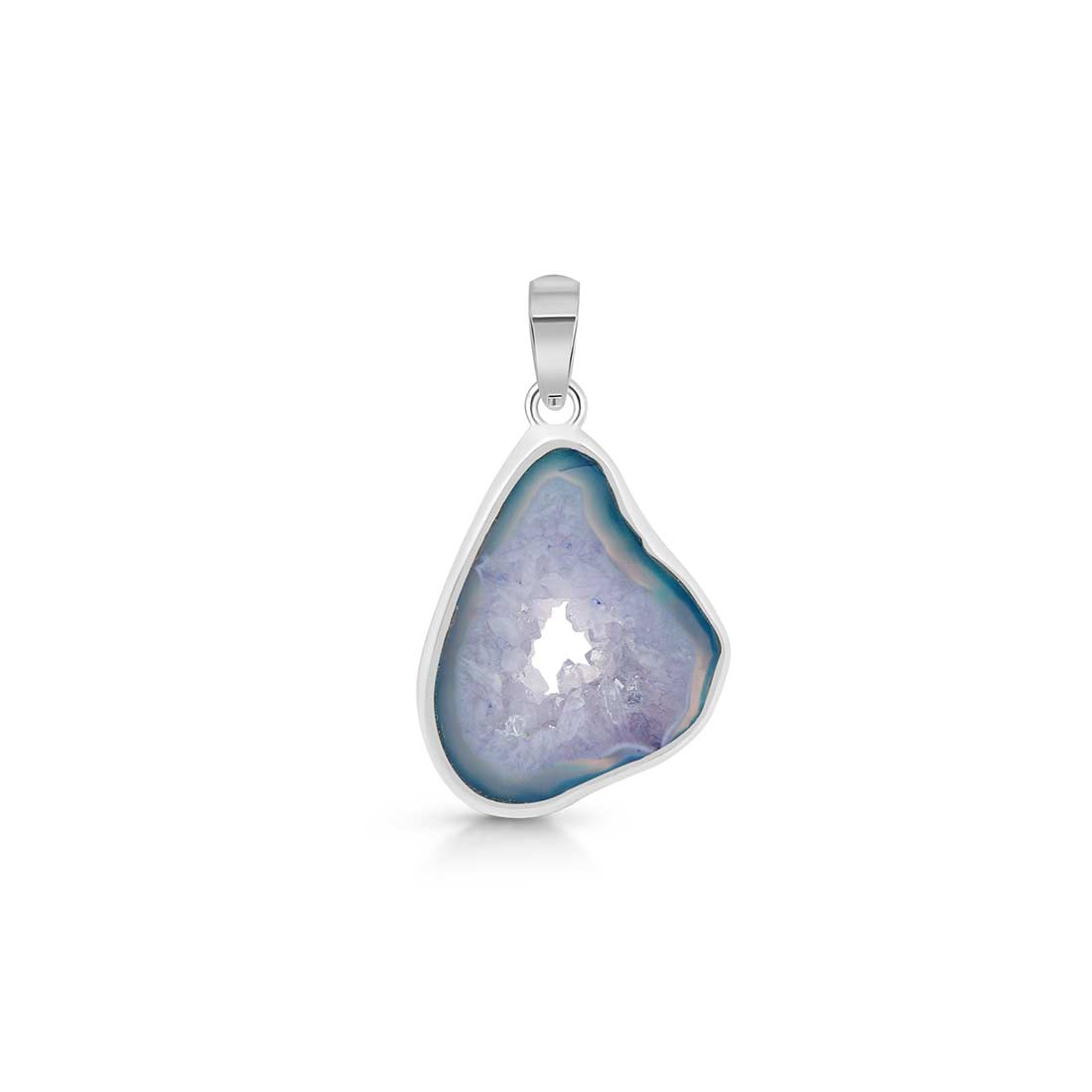 Agate (Blue) Pendant-(ABU-P-11.)