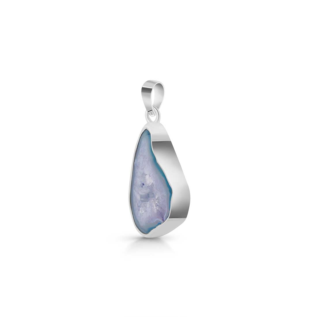 Agate (Blue) Pendant-(ABU-P-11.)