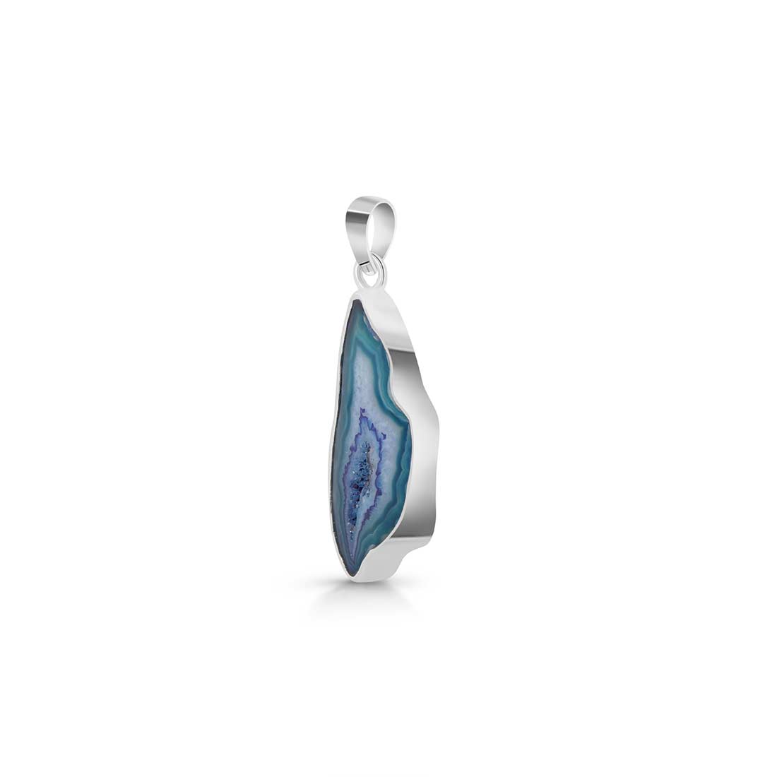 Agate (Blue) Pendant-(ABU-P-12.)