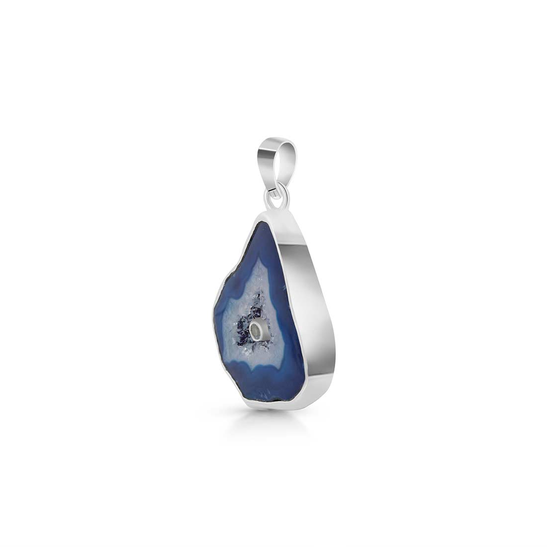 Agate (Blue) Pendant-(ABU-P-13.)