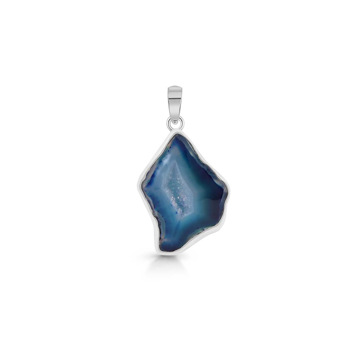 Agate (Blue) Pendant-(ABU-P-14.)