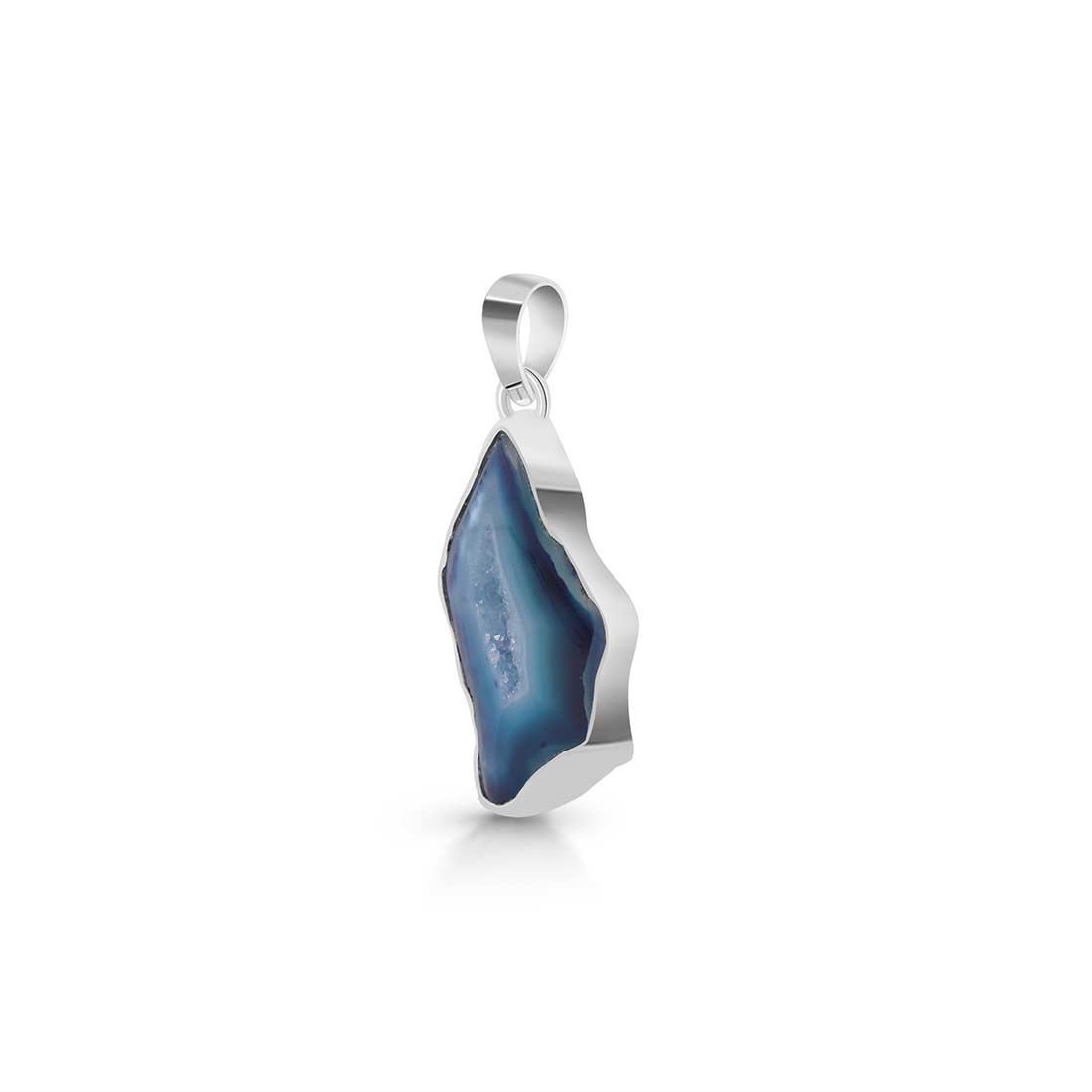 Agate (Blue) Pendant-(ABU-P-14.)