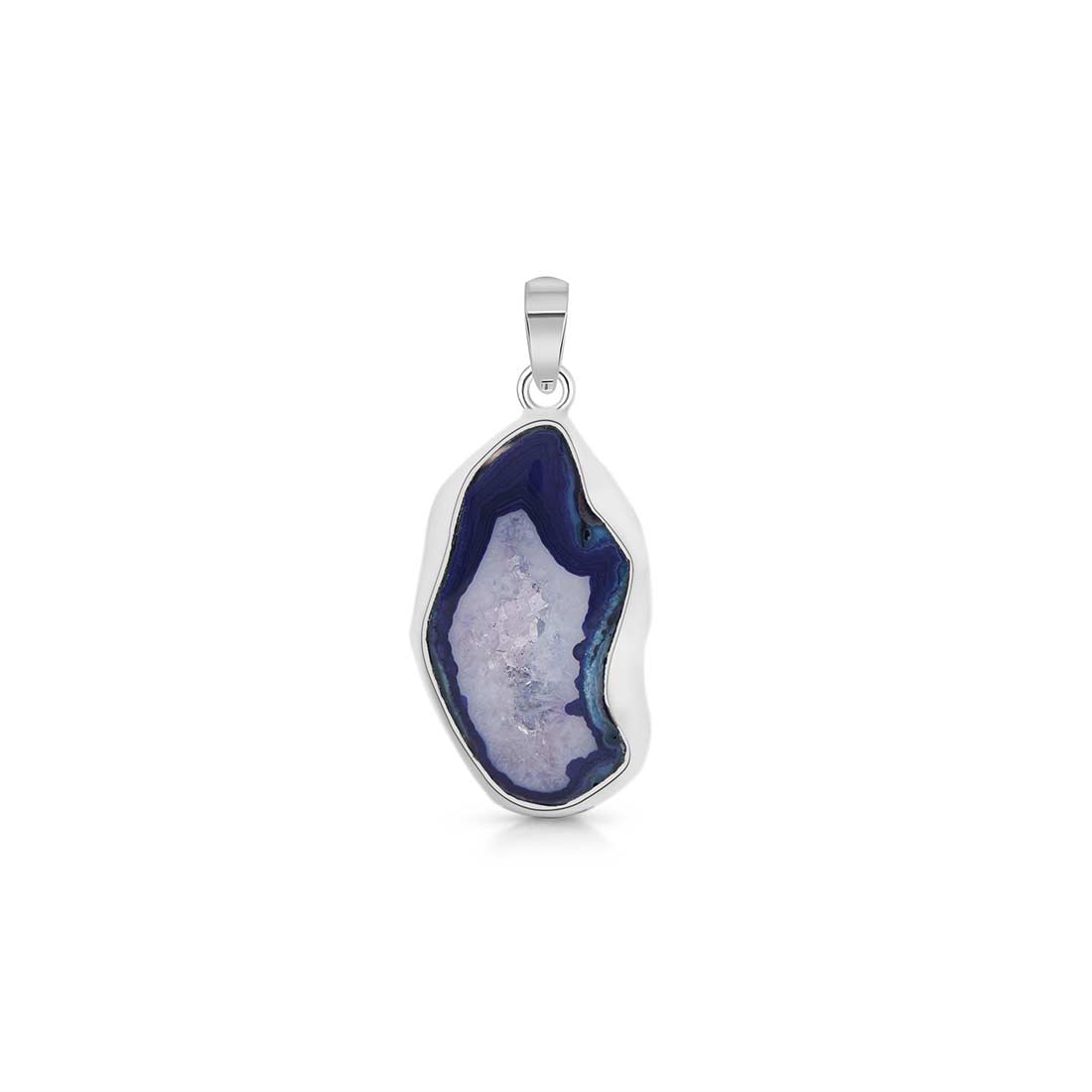 Agate (Blue) Pendant-(ABU-P-17.)