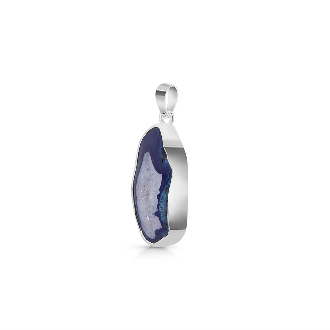 Agate (Blue) Pendant-(ABU-P-17.)