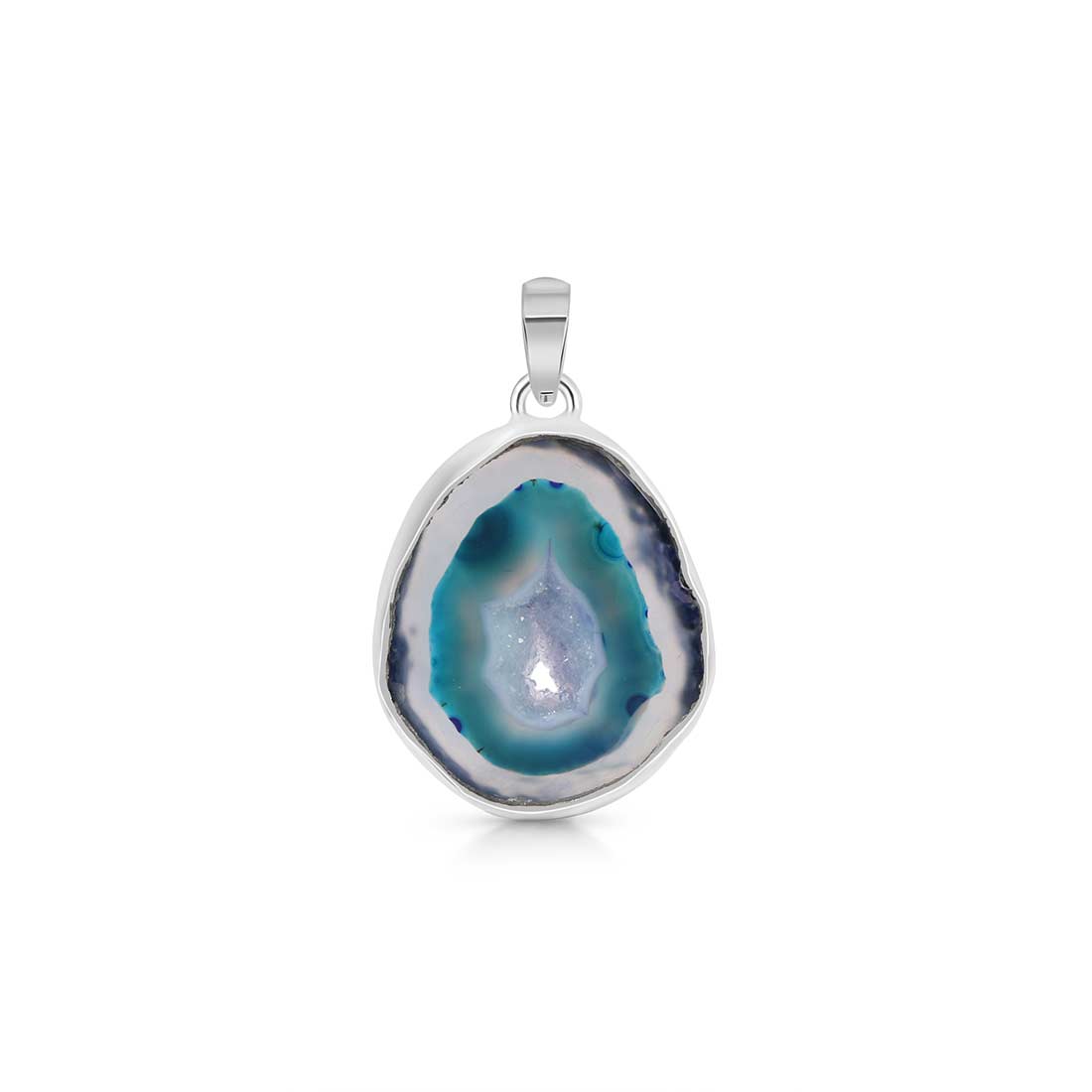 Agate (Blue) Pendant-(ABU-P-18.)