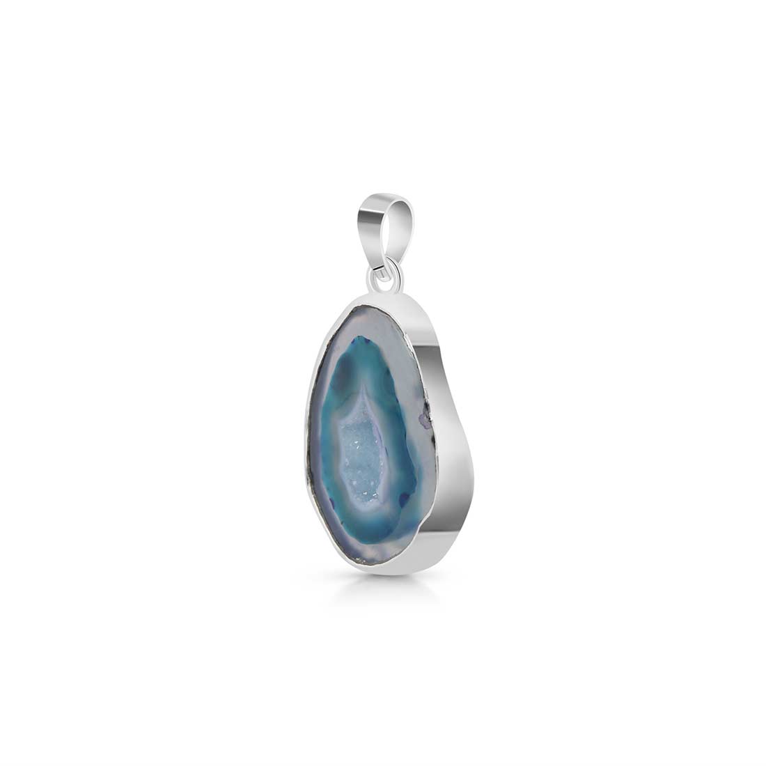 Agate (Blue) Pendant-(ABU-P-18.)