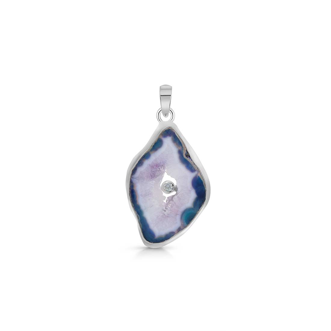 Agate (Blue) Pendant-(ABU-P-19.)