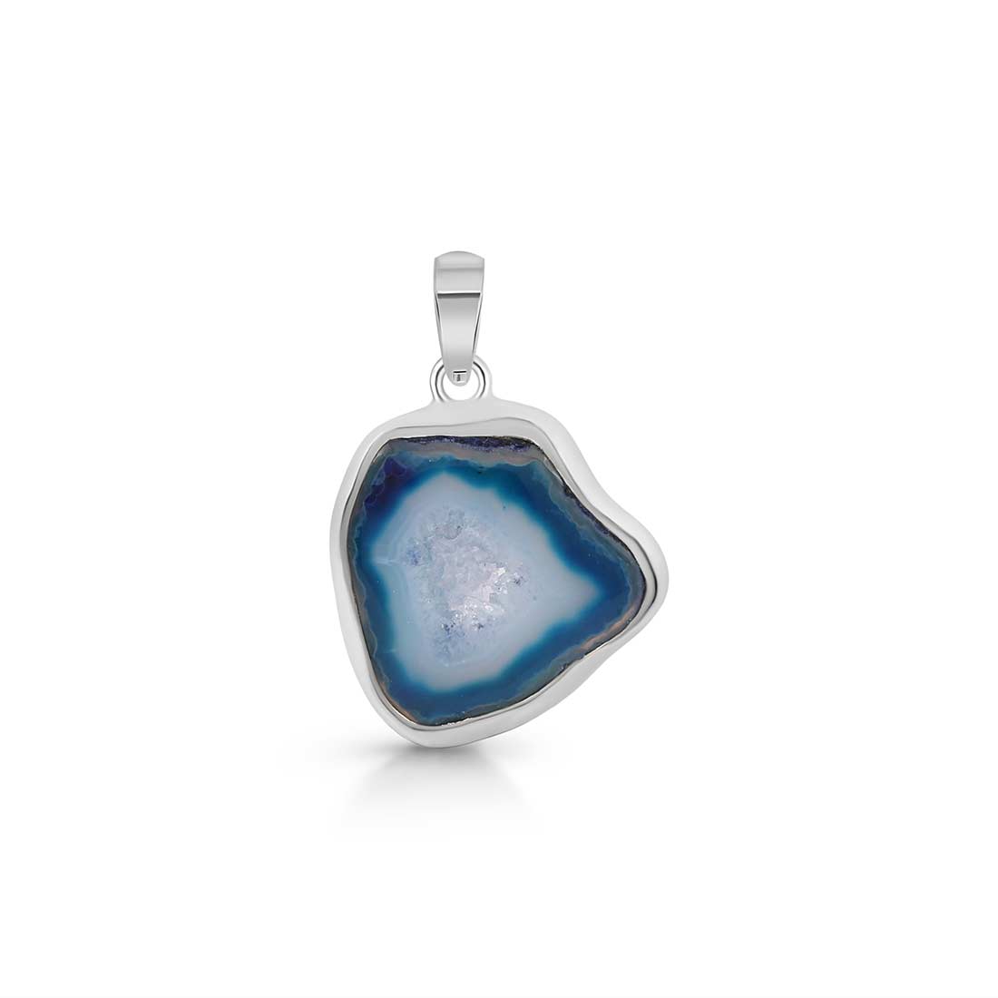 Agate (Blue) Pendant-(ABU-P-2.)