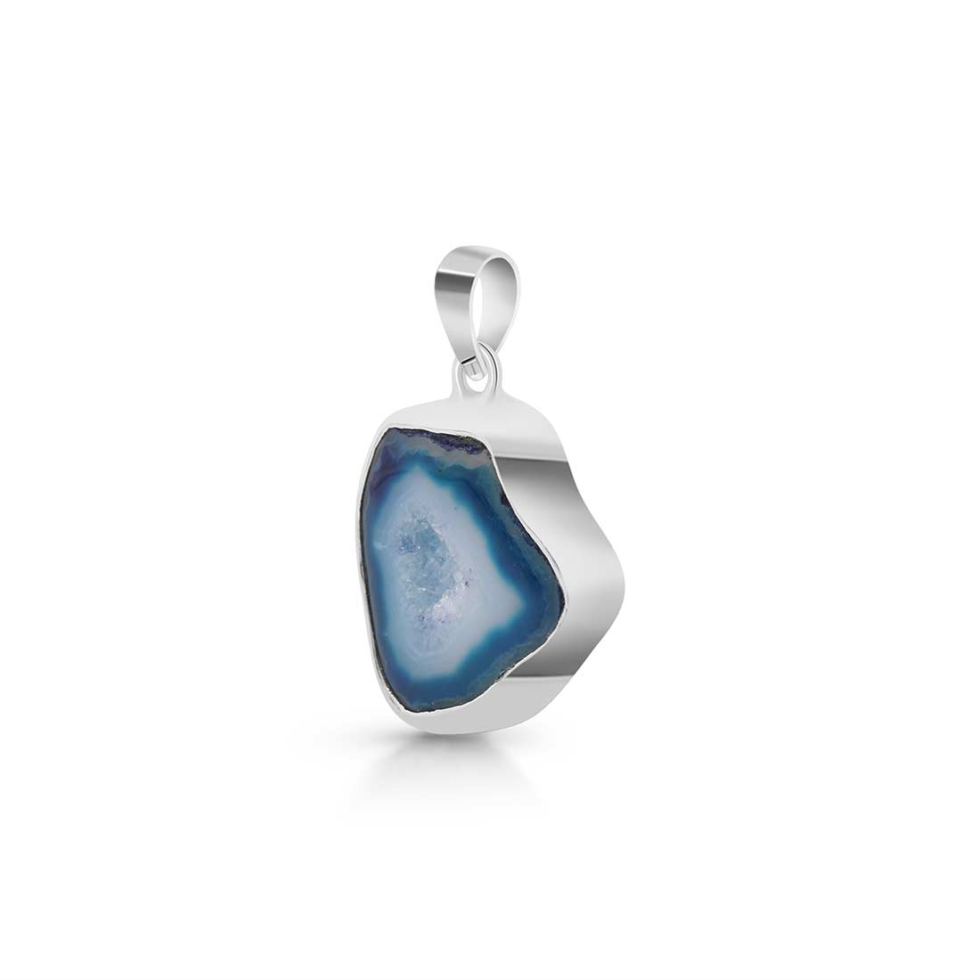 Agate (Blue) Pendant-(ABU-P-2.)