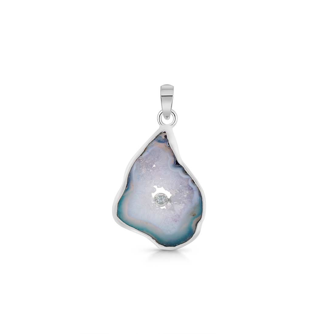 Agate (Blue) Pendant-(ABU-P-20.)