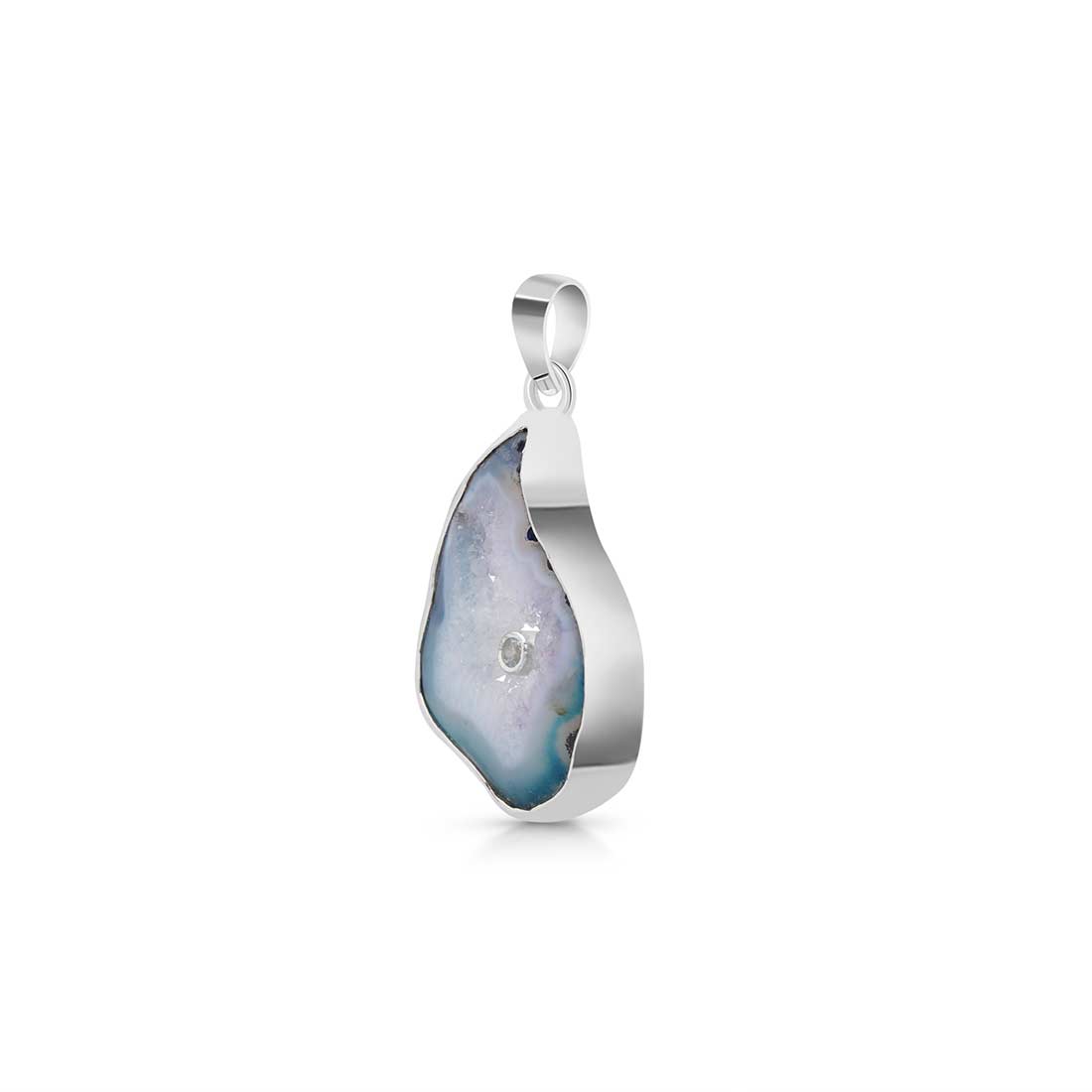 Agate (Blue) Pendant-(ABU-P-20.)