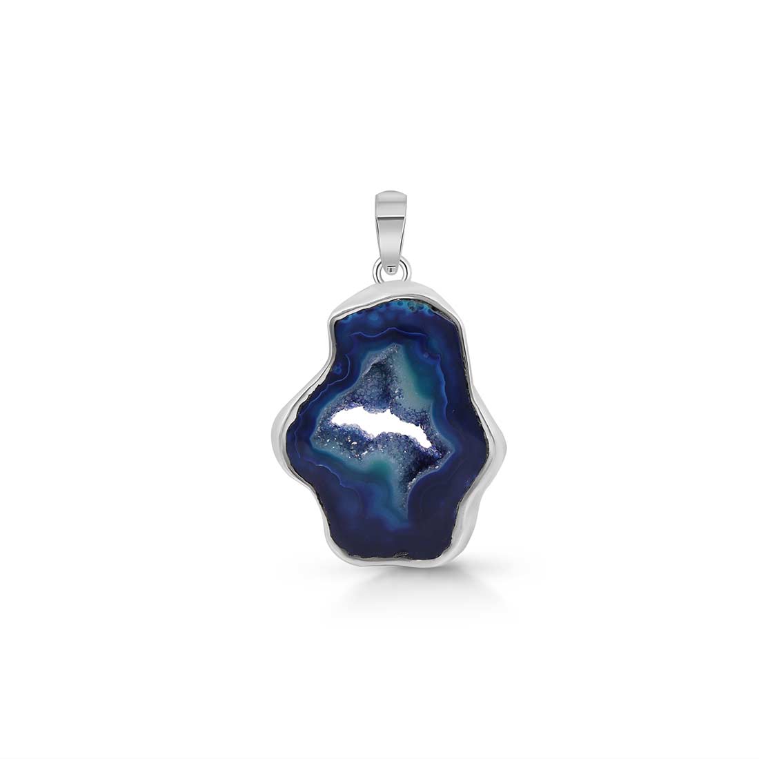 Agate (Blue) Pendant-(ABU-P-21.)