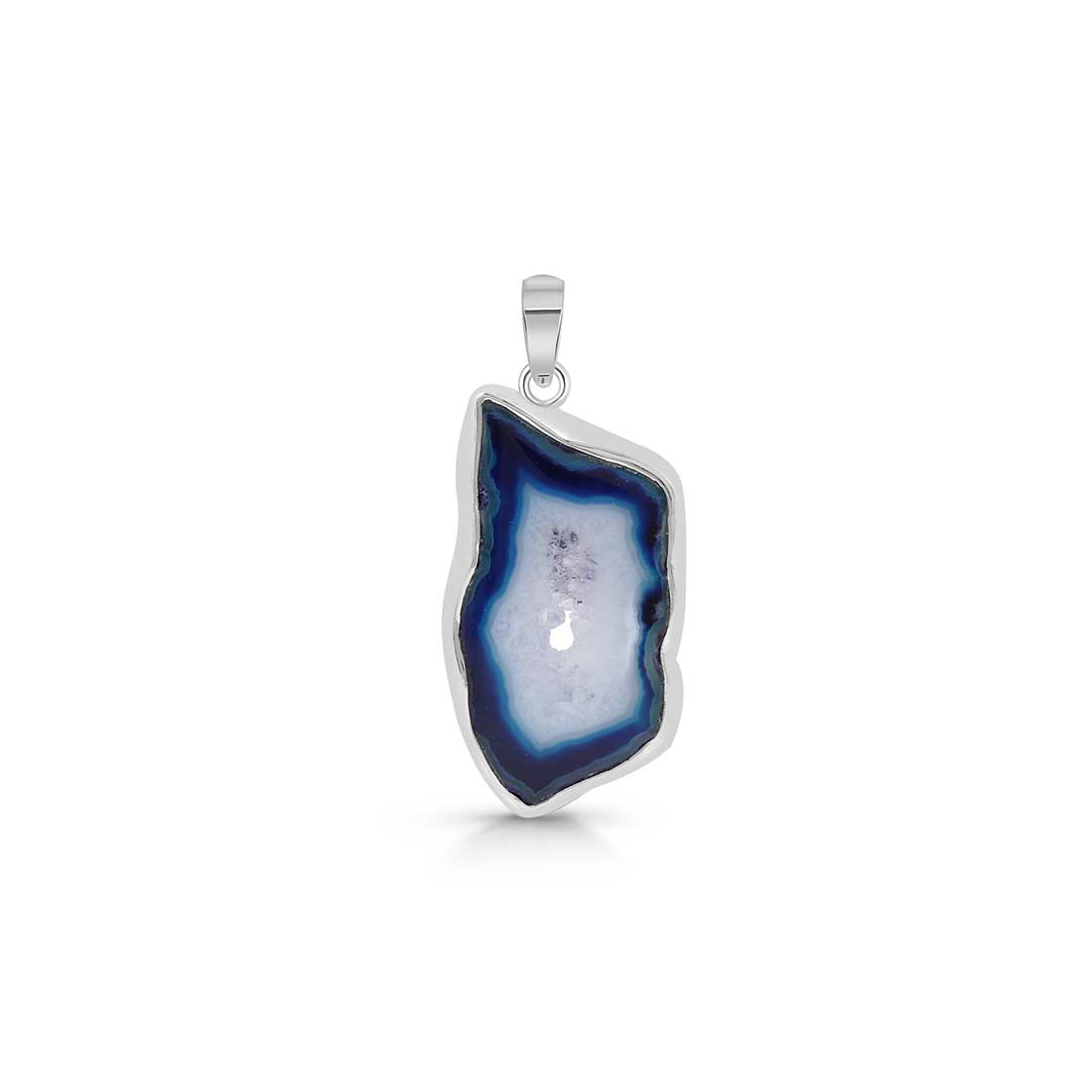 Agate (Blue) Pendant-(ABU-P-28.)