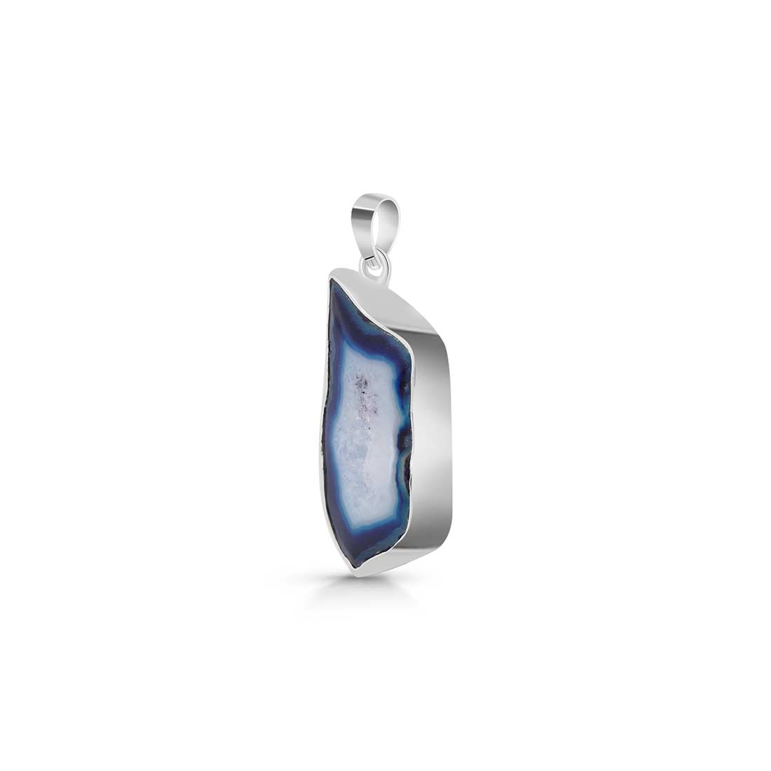 Agate (Blue) Pendant-(ABU-P-28.)