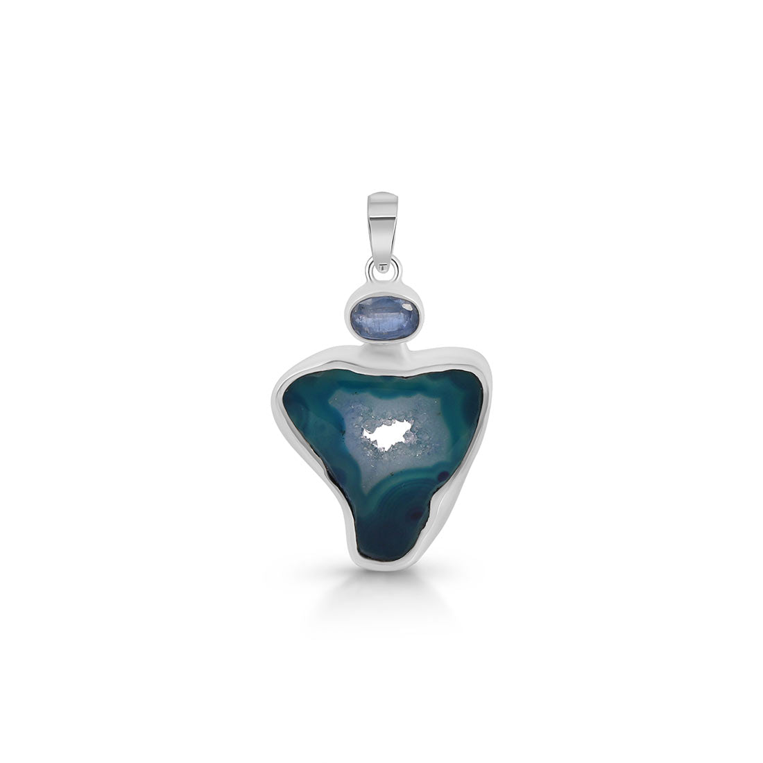 Agate (Blue) Pendant-(ABU-P-29.)