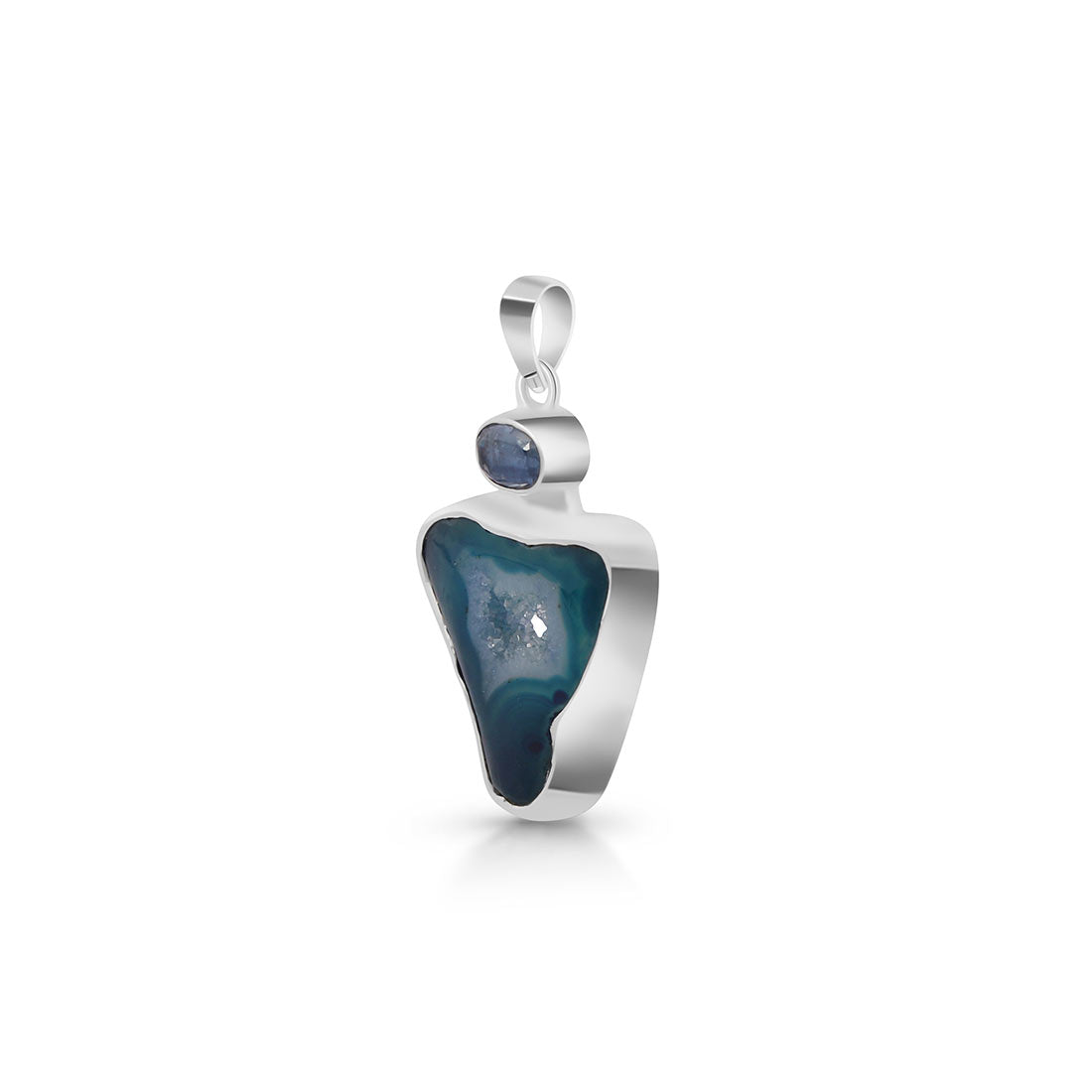 Agate (Blue) Pendant-(ABU-P-29.)