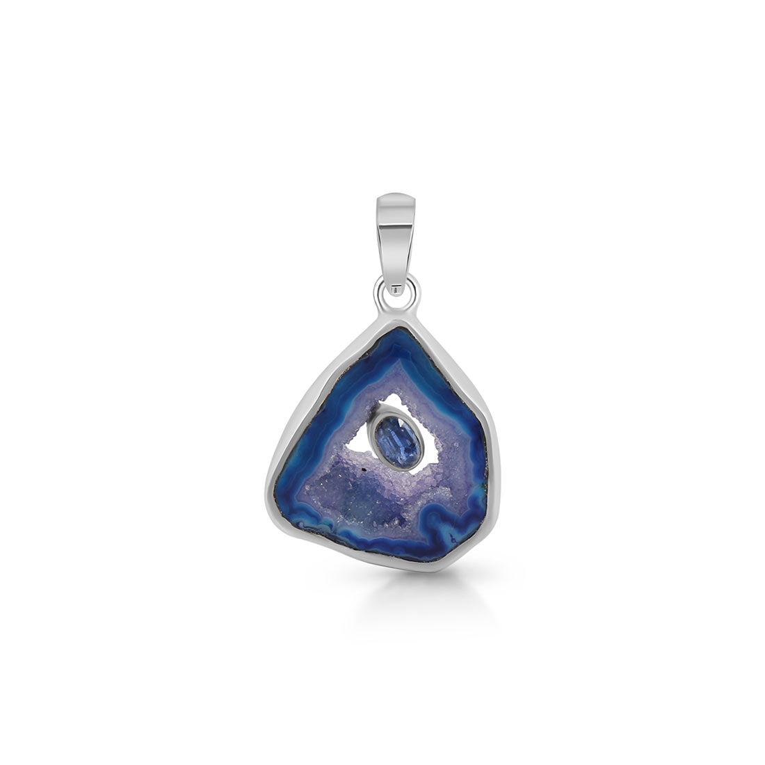 Agate (Blue) Pendant-(ABU-P-30.)