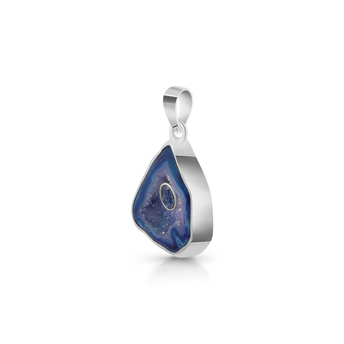 Agate (Blue) Pendant-(ABU-P-30.)