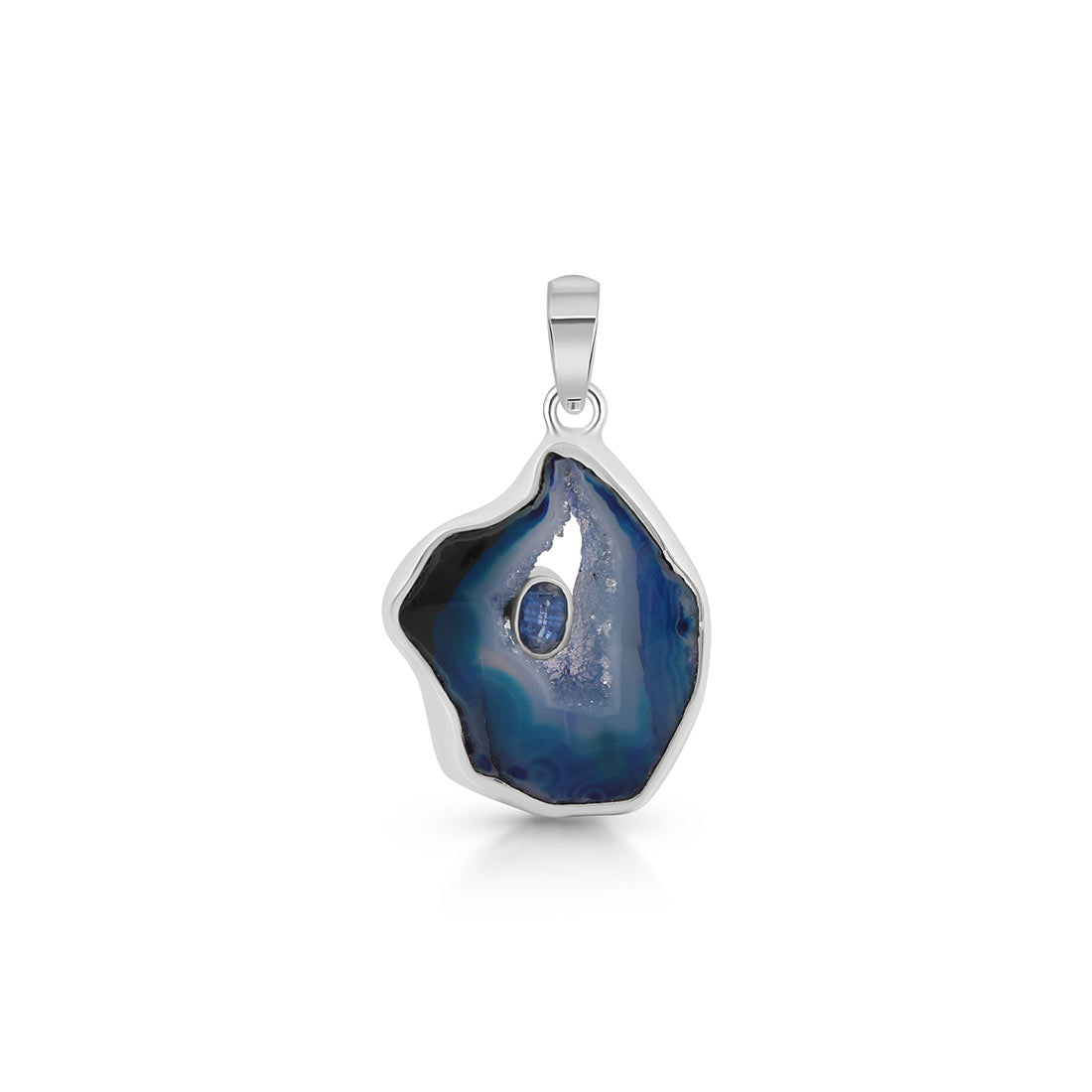 Agate (Blue) Pendant-(ABU-P-31.)