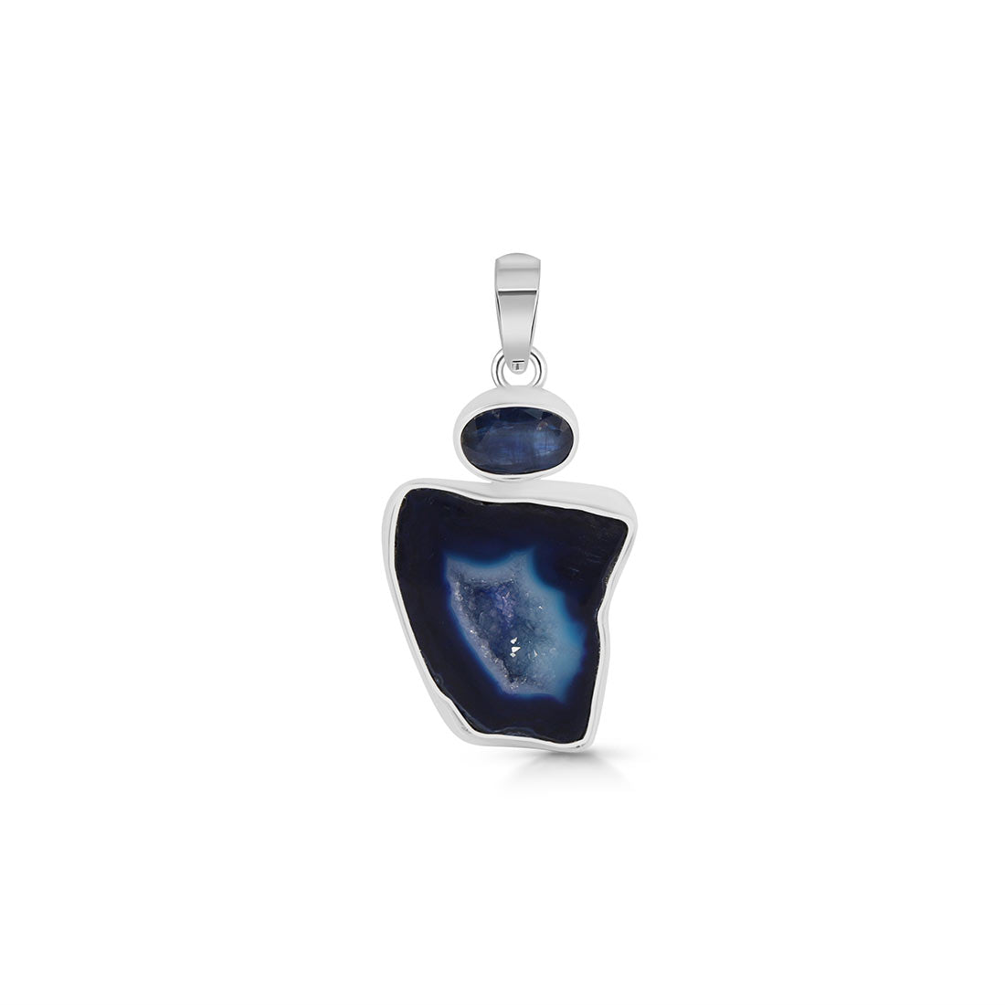 Agate (Blue) Pendant-(ABU-P-32.)