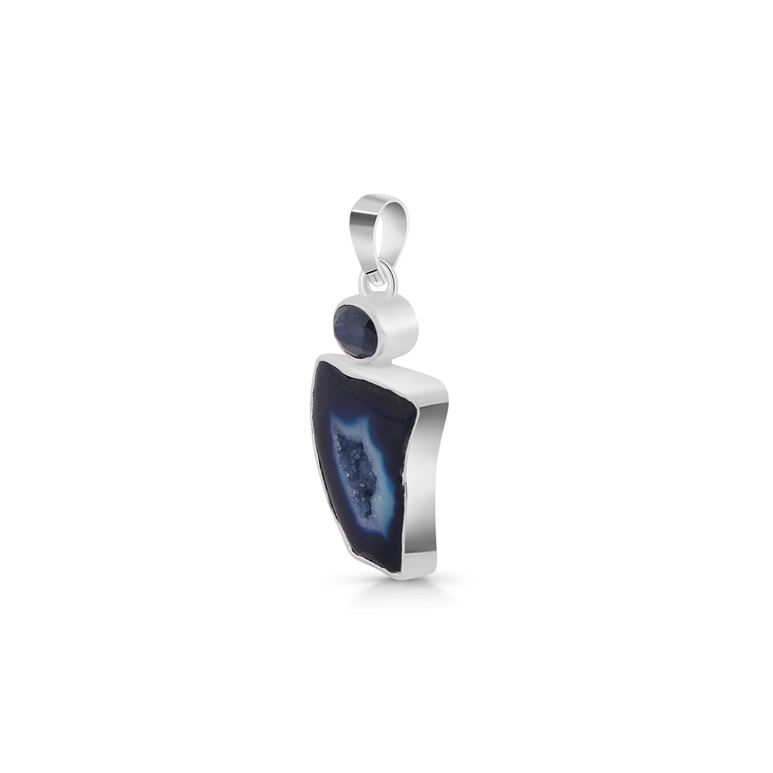 Agate (Blue) Pendant-(ABU-P-32.)