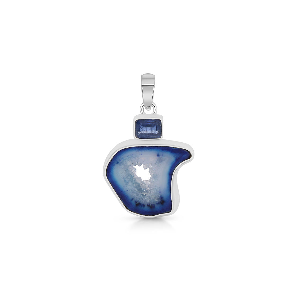 Agate (Blue) Pendant-(ABU-P-33.)