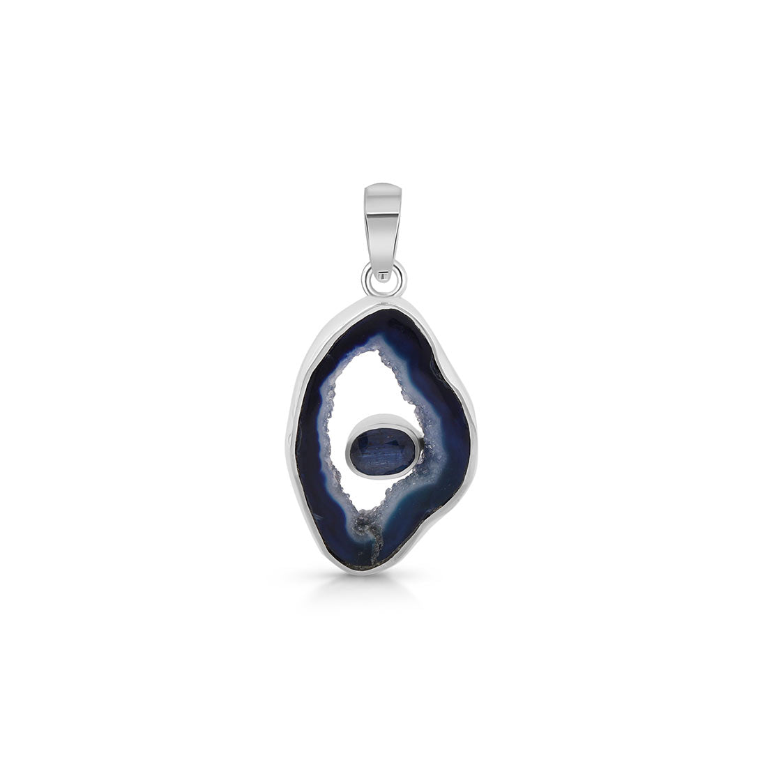 Agate (Blue) Pendant-(ABU-P-34.)