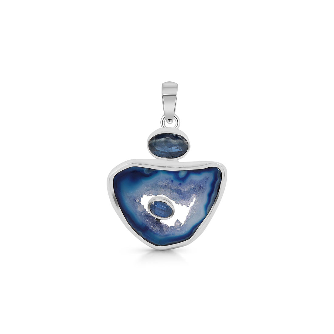 Agate (Blue) Pendant-(ABU-P-35.)