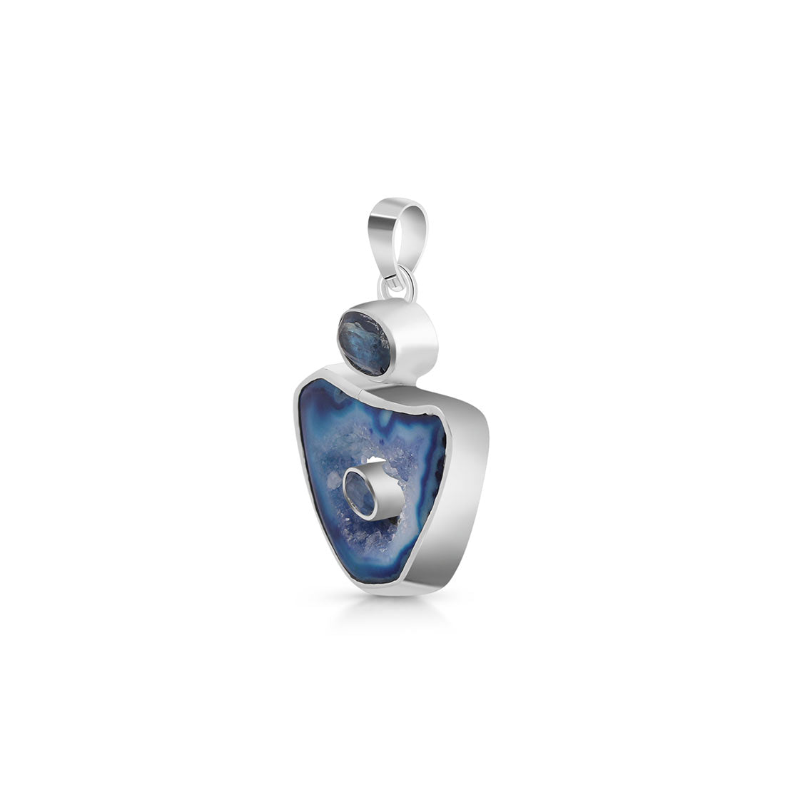 Agate (Blue) Pendant-(ABU-P-35.)