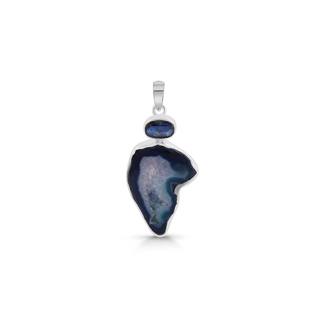 Agate (Blue) Pendant-(ABU-P-36.)