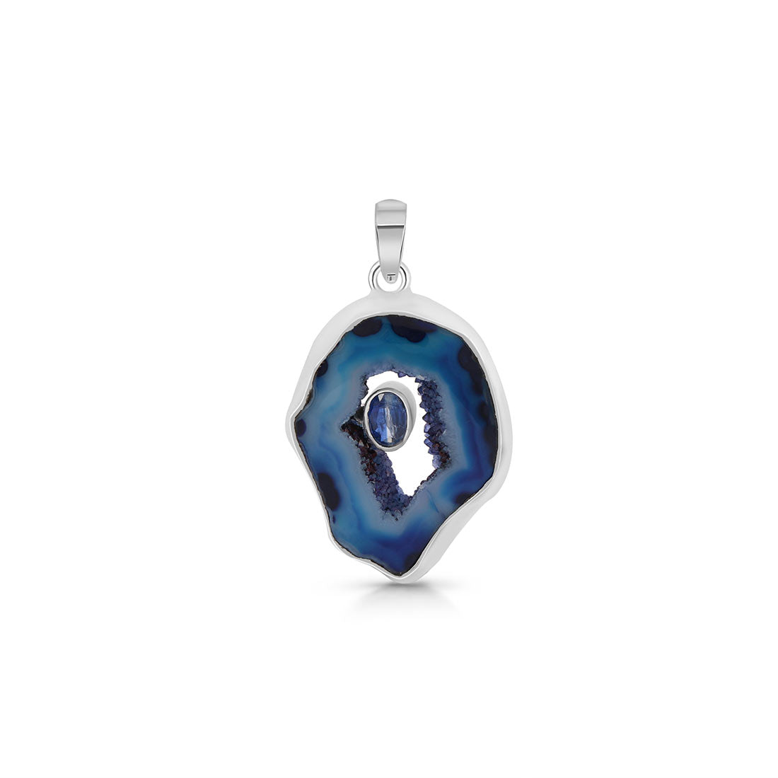 Agate (Blue) Pendant-(ABU-P-37.)