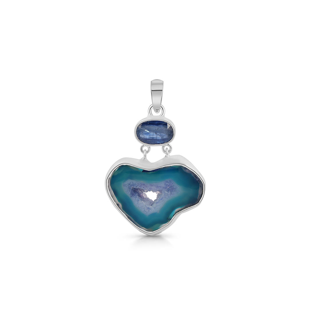 Agate (Blue) Pendant-(ABU-P-39.)