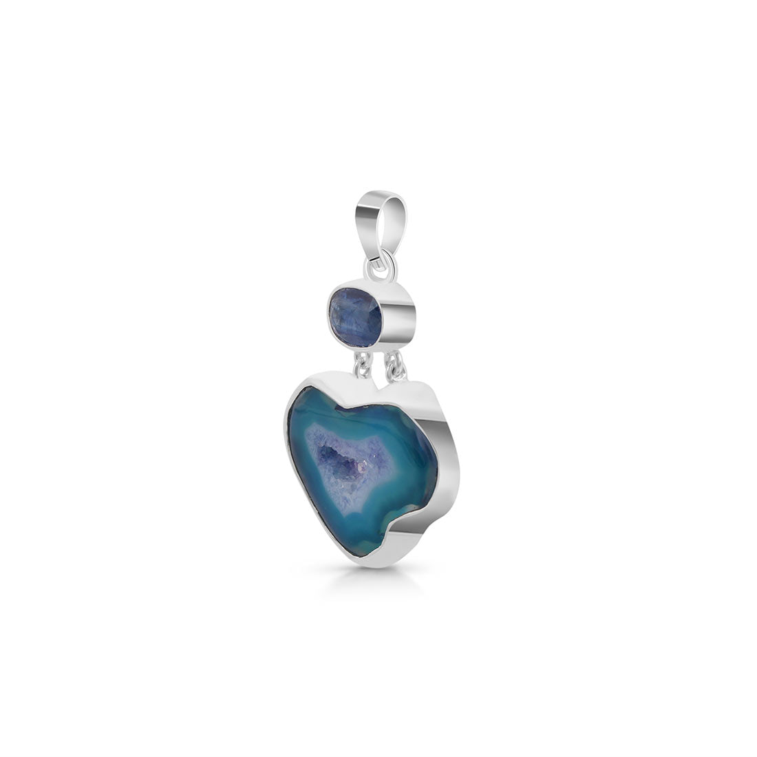 Agate (Blue) Pendant-(ABU-P-39.)