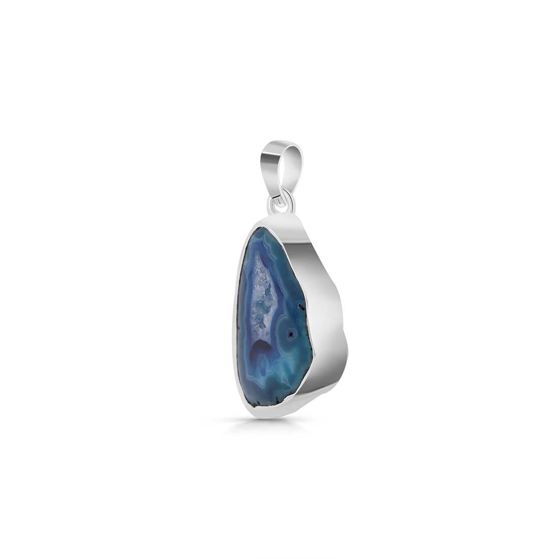 Agate (Blue) Pendant-(ABU-P-4.)