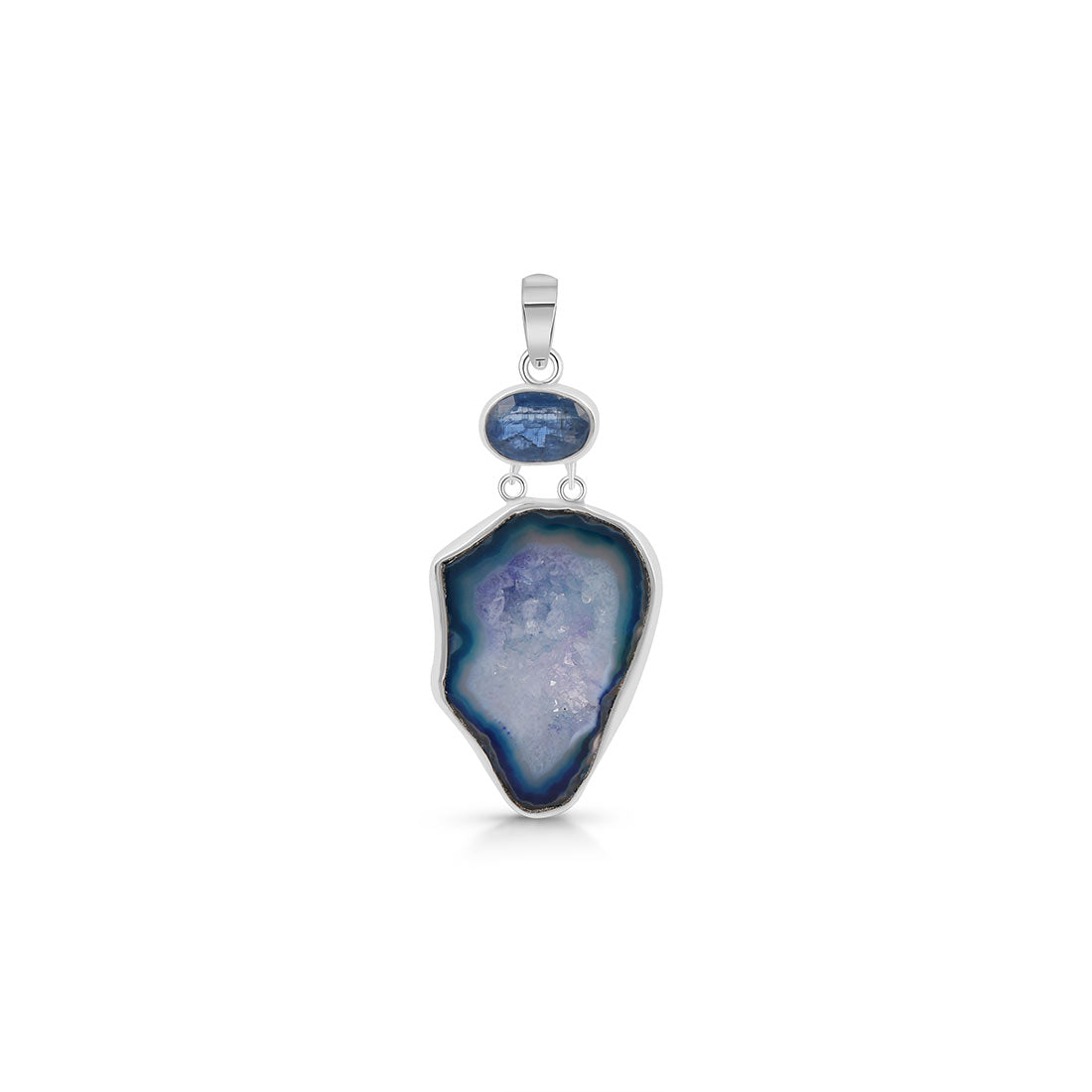 Agate (Blue) Pendant-(ABU-P-43.)