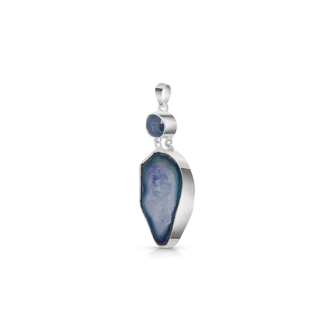 Agate (Blue) Pendant-(ABU-P-43.)