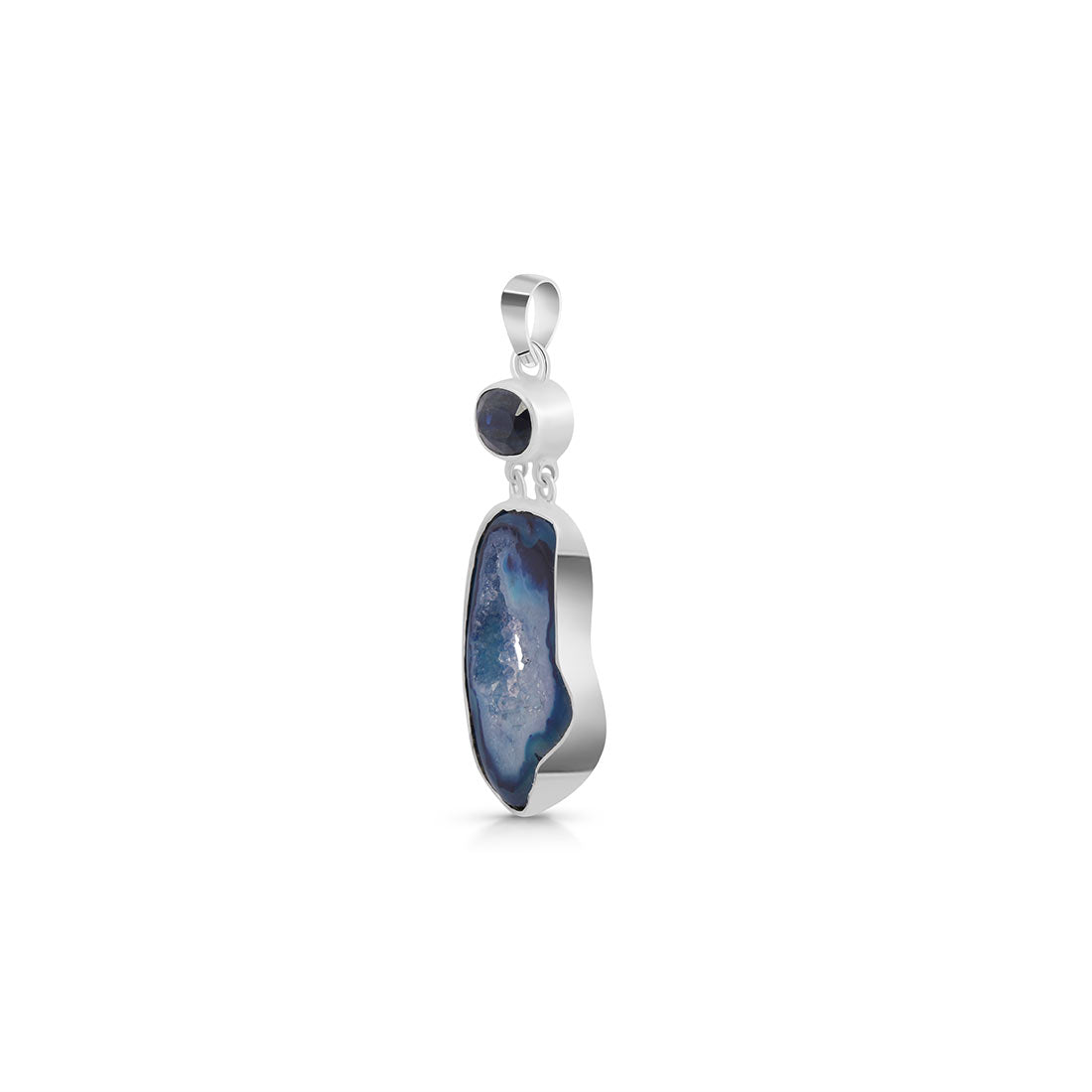 Agate (Blue) Pendant-(ABU-P-44.)