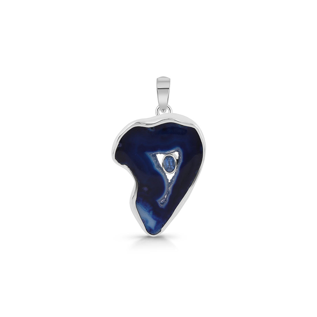 Agate (Blue) Pendant-(ABU-P-45.)