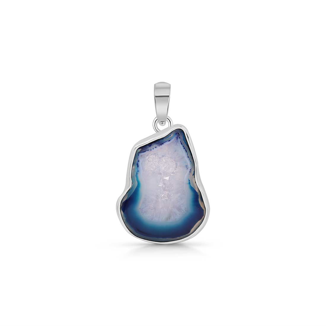 Agate (Blue) Pendant-(ABU-P-6.)