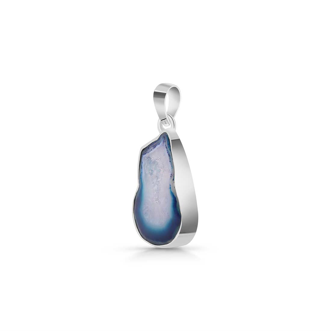 Agate (Blue) Pendant-(ABU-P-6.)