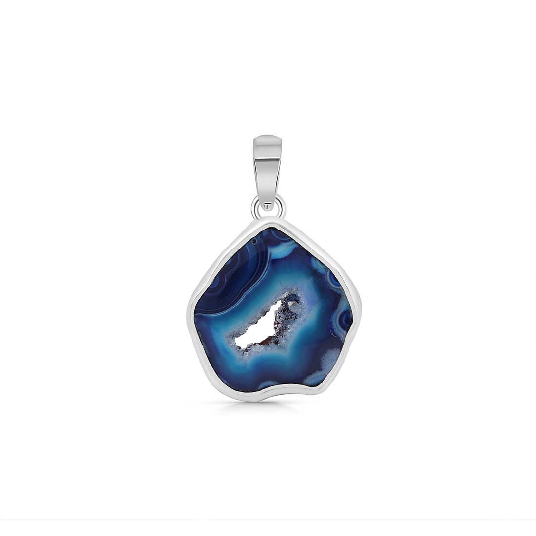 Agate (Blue) Pendant-(ABU-P-7.)