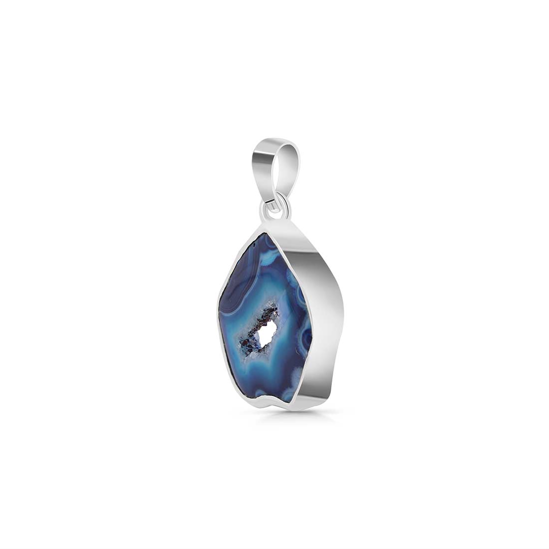 Agate (Blue) Pendant-(ABU-P-7.)