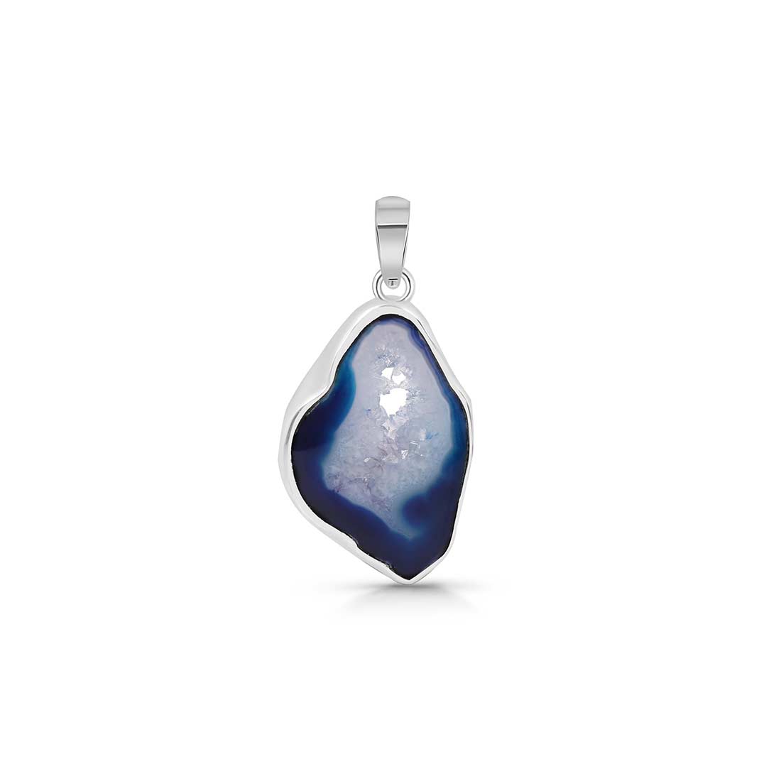 Agate (Blue) Pendant-(ABU-P-8.)