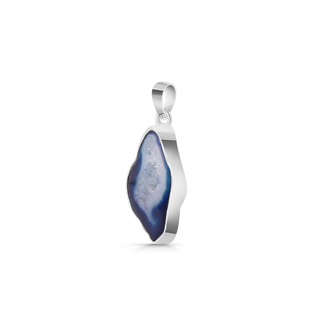 Agate (Blue) Pendant-(ABU-P-8.)