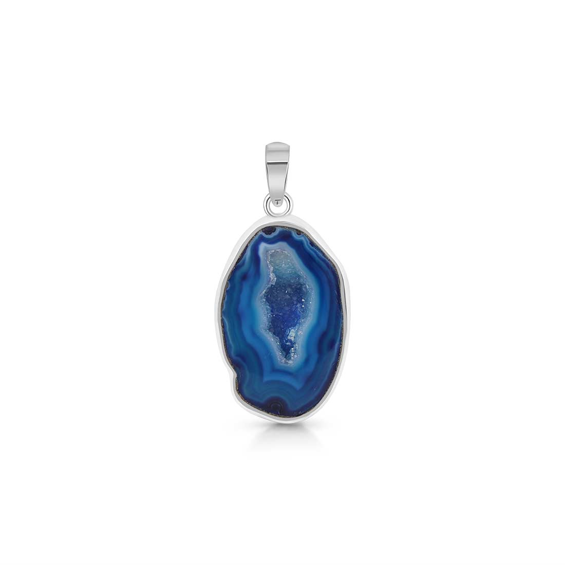 Agate (Blue) Pendant-(ABU-P-9.)