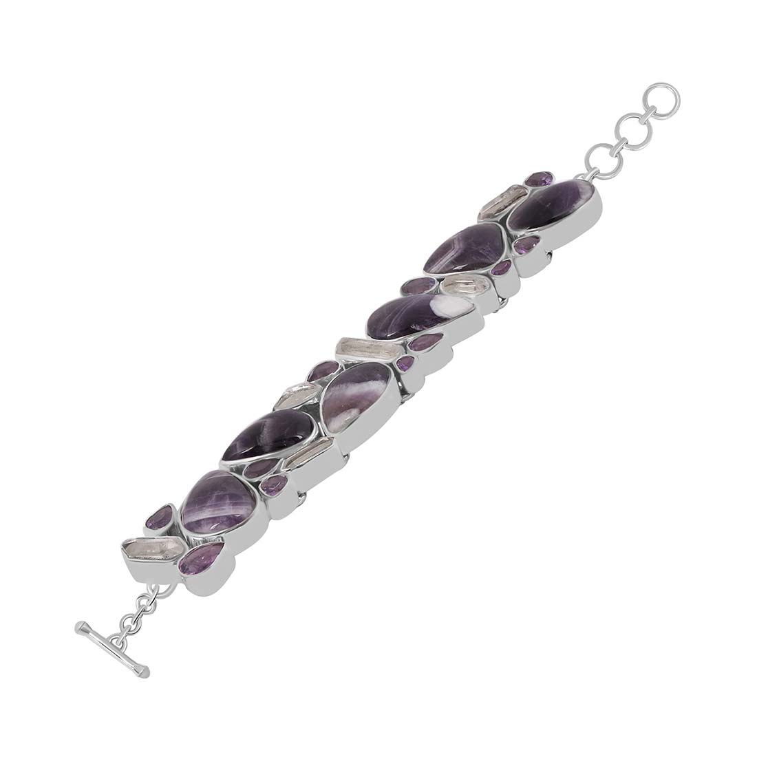 Amethyst Lace Agate Bracelet-(ALA-B-2.)