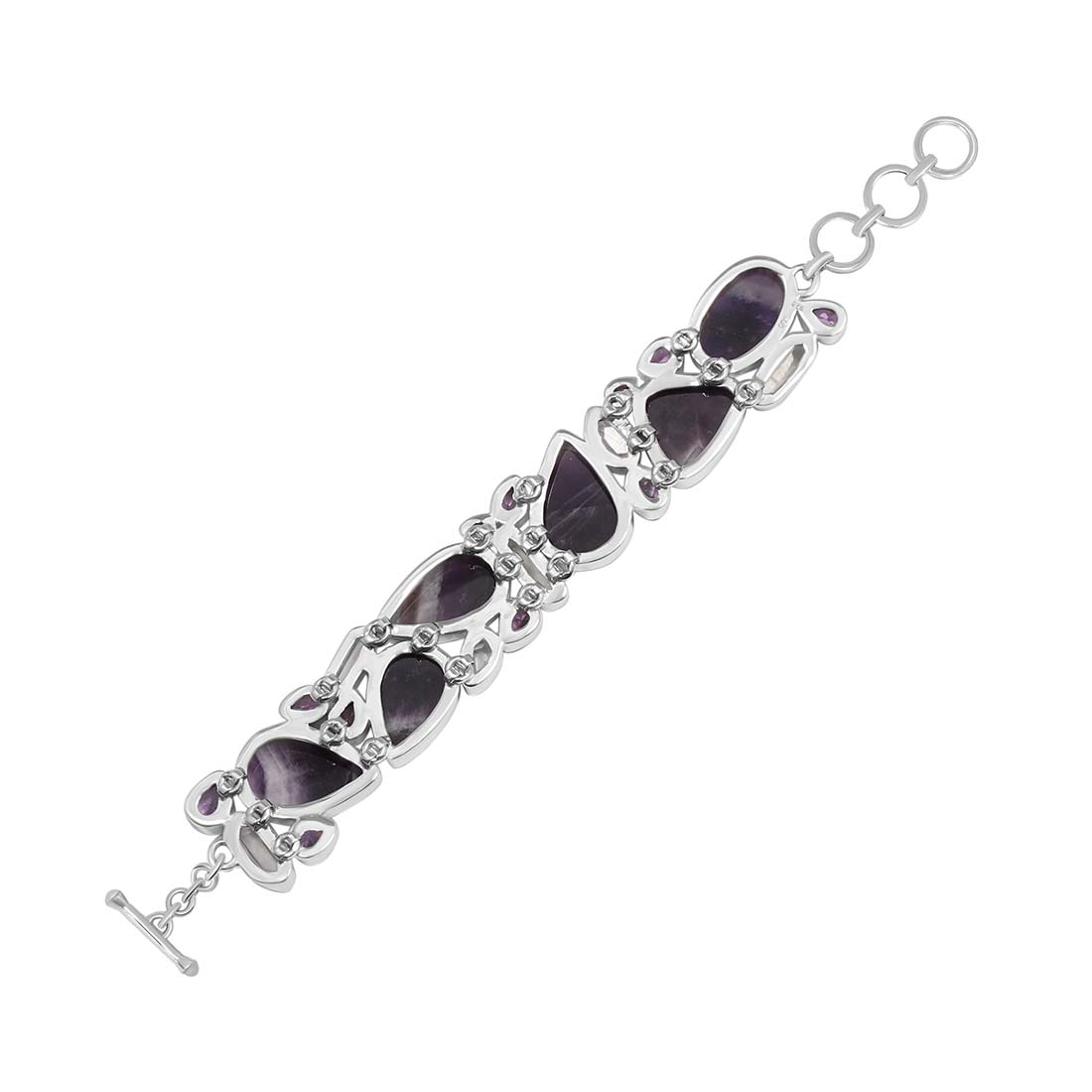 Amethyst Lace Agate Bracelet-(ALA-B-2.)